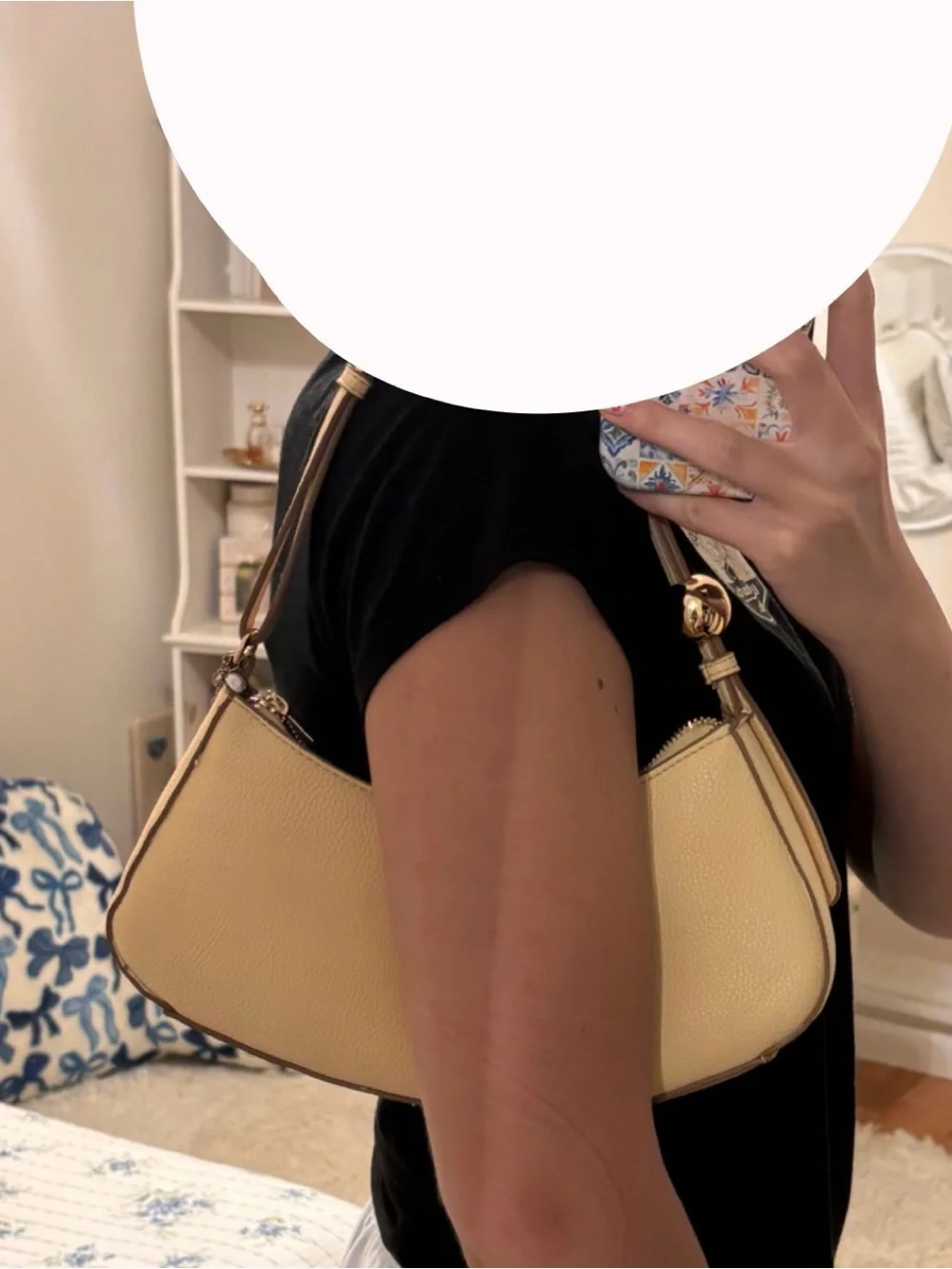 Nanette lepore pastel yellow Leather Shoulder Bag with Matching Wallet